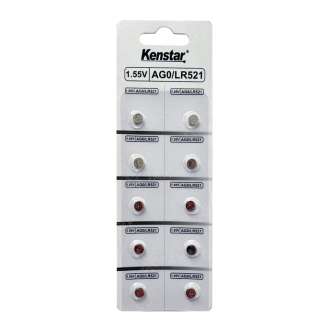 Алкалиновые батареи KenStar G0/LR521/LR63/LR50/379A/179, 1.55V  BL-10 (блистер 10 шт.) 0