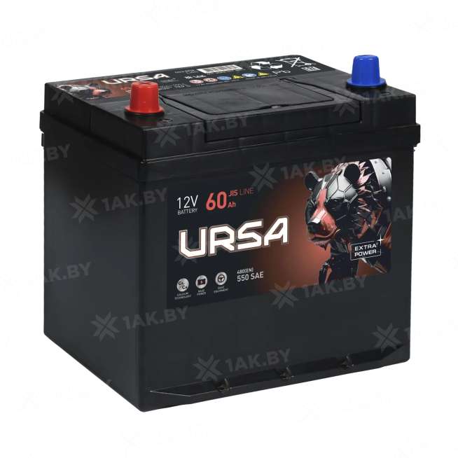 Аккумулятор URSA (60 Ah) 520 A, 12 V Прямая, L+ L2 UE601E 0
