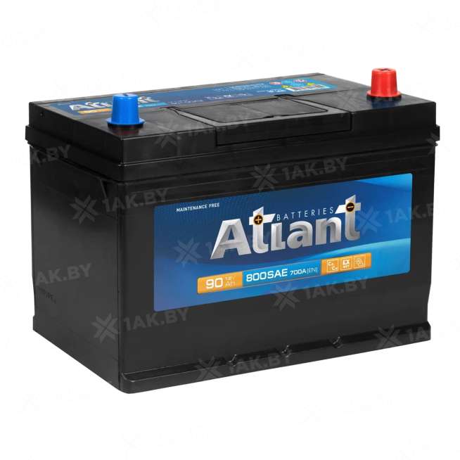 Аккумулятор ATLANT (90 Ah) 700 A, 12 V Обратная, R+ D31 AT900JE 0