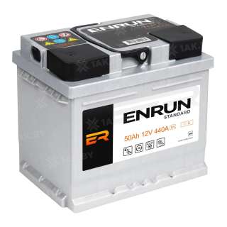 Аккумулятор ENRUN (50 Ah) 440 A, 12 V Обратная, R+ L1 EN500S