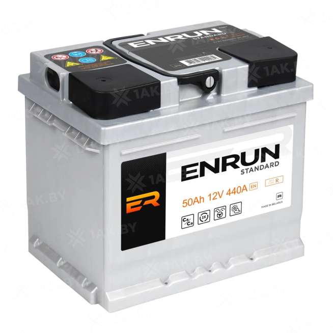 Аккумулятор ENRUN (50 Ah) 440 A, 12 V Обратная, R+ L1 EN500S 0