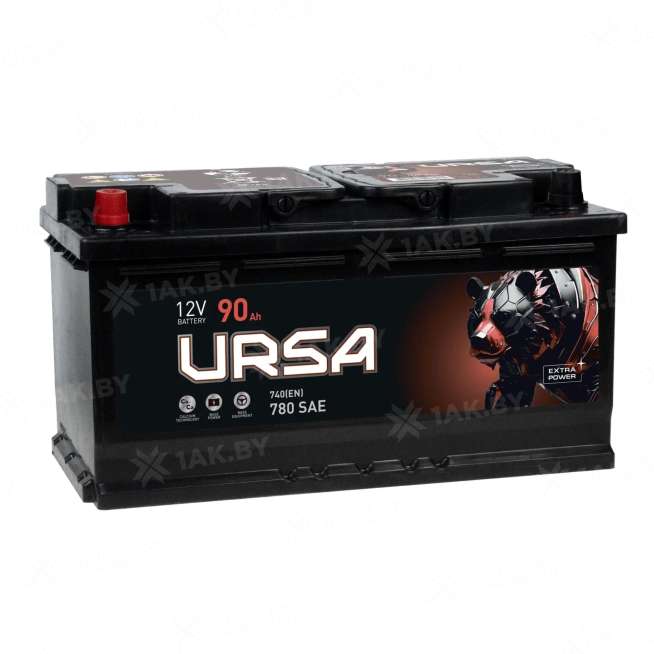 Аккумулятор URSA (90 Ah) 740 A, 12 V Прямая, L+ L5 UE901E 0