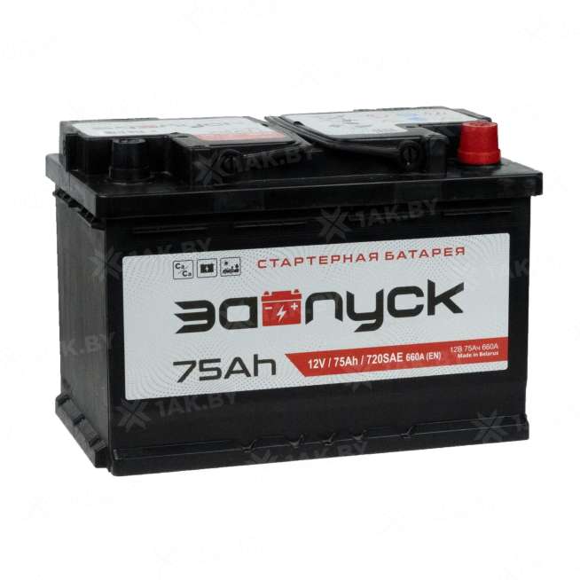 Аккумулятор ЗАПУСК (75 Ah) 660 A, 12 V Обратная, R+ L3 ZA750SU 1