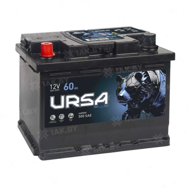 Аккумулятор URSA (60 Ah) 460 A, 12 V Прямая, L+ L2 UU601SU 0