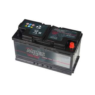 Аккумулятор MILES (100 Ah) 800 A, 12 V Обратная, R+ L5 MIL1000E