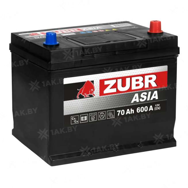 Аккумулятор ZUBR (70 Ah) 600 A, 12 V Обратная, R+ D26 1014239 0