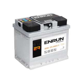 Аккумулятор ENRUN (50 Ah) 440 A, 12 V Прямая, L+ L1 EN501S