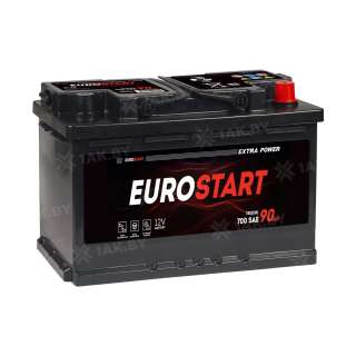 Аккумулятор EUROSTART (90 Ah) 700 A, 12 V Обратная, R+ 00032780