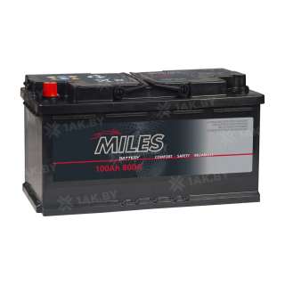 Аккумулятор MILES (100 Ah) 800 A, 12 V Прямая, L+ L5 MIL1001E Аккумулятор MILES (100 Ah) 800 A, 12 V Прямая, L+ L5 MIL1001E