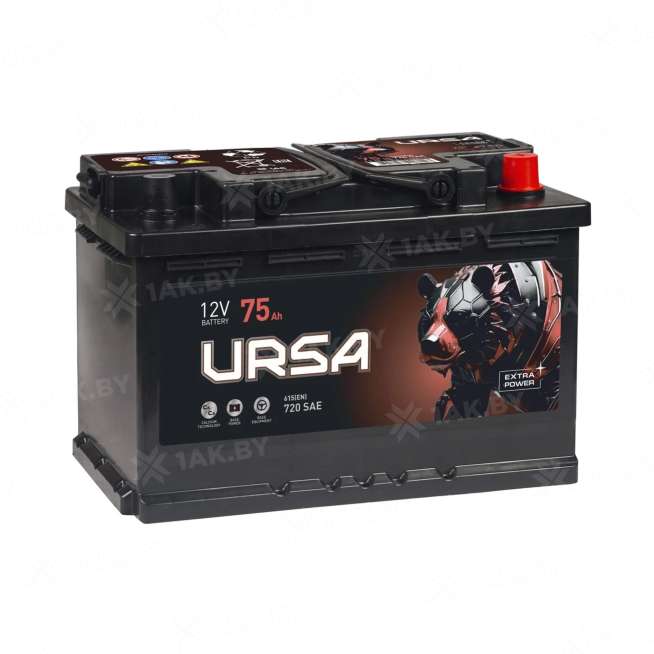Аккумулятор URSA (75 Ah) 680 A, 12 V Обратная, R+ L3 UE750E 0