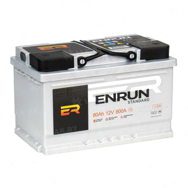 Аккумулятор ENRUN (80 Ah) 800 A, 12 V Обратная, R+ L4 EN800S 0