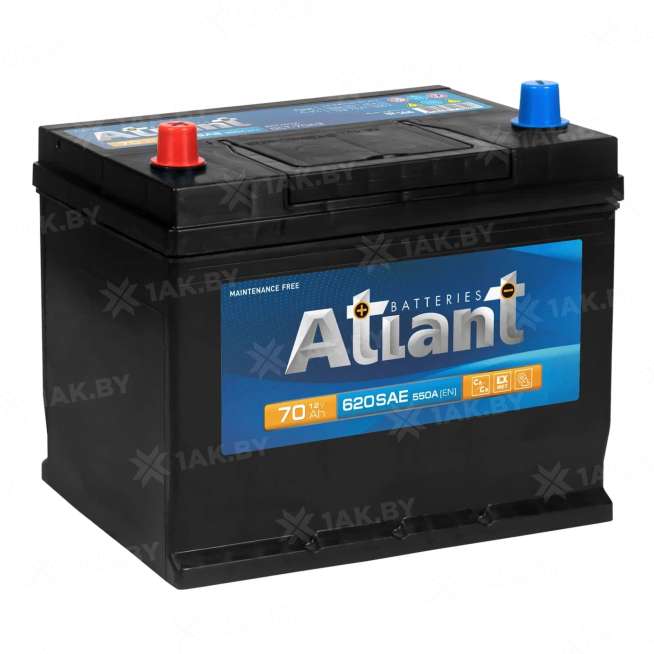 Аккумулятор ATLANT (70 Ah) 550 A, 12 V Прямая, L+ D26 AT701JE 0
