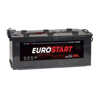 Аккумулятор EUROSTART (190 Ah) 1050 A, 12 V Обратная, R+ D5 EBRTF1904SU Аккумулятор EUROSTART (190 Ah) 1050 A, 12 V Обратная, R+ D5 EBRTF1904SU