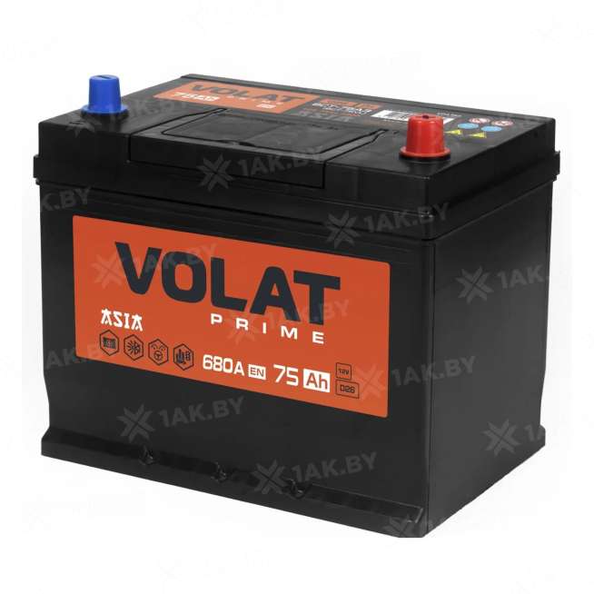 Аккумулятор VOLAT (75 Ah) 680 A, 12 V Обратная, R+ D26 VP750JS 0