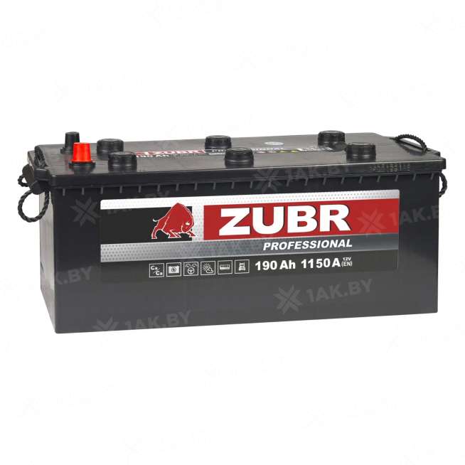 Аккумулятор ZUBR (190 Ah) 1150 A, 12 V Обратная, R+ D5 ZU1904S 0