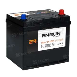 Аккумулятор ENRUN (60 Ah) 550 A, 12 V Обратная, R+ D23 EN600JS