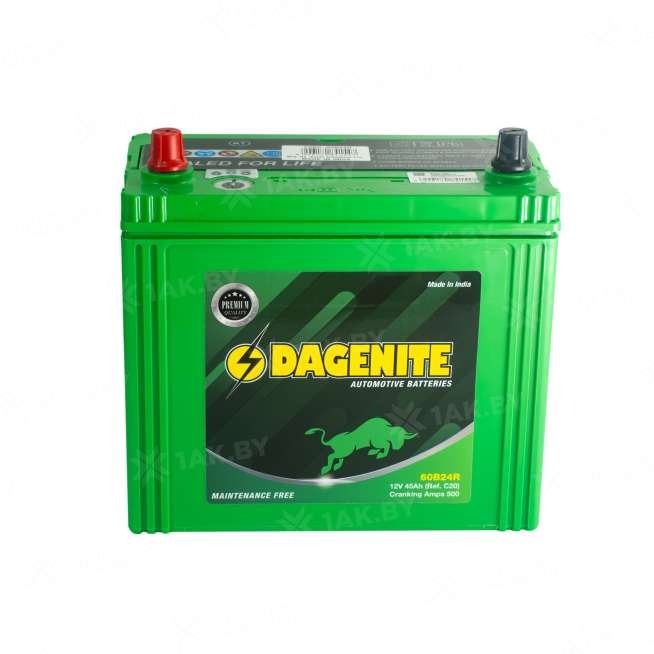 Аккумулятор DAGENITE (45 Ah) 500 A, 12 V Обратная, R+ B24 60B24R 0