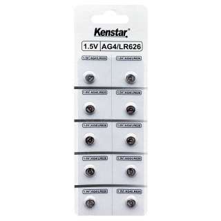 Алкалиновые батареи KenStar G4/LR626/LR66/377A/177, 1.5V  BL-10 (блистер 10 шт.)