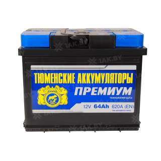 Аккумулятор Тюмень Премиум (64 Ah) 620 A, 12 V Прямая, L+ L2 TNP64.0 Аккумулятор Тюмень Премиум (64 Ah) 620 A, 12 V Прямая, L+ L2 TNP64.0