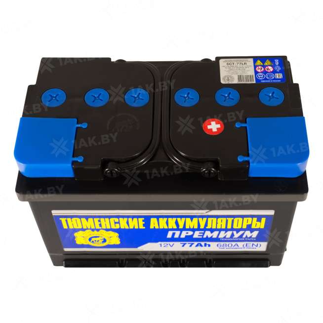 Аккумулятор ТЮМЕНЬ (77 Ah) 680 A, 12 V Обратная, R+ L3 TNP77.0R 0