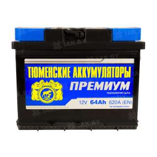 Аккумулятор ТЮМЕНЬ (64 Ah) 620 A, 12 V Обратная, R+ L2 TNP64.1 Аккумулятор ТЮМЕНЬ (64 Ah) 620 A, 12 V Обратная, R+ L2 TNP64.1