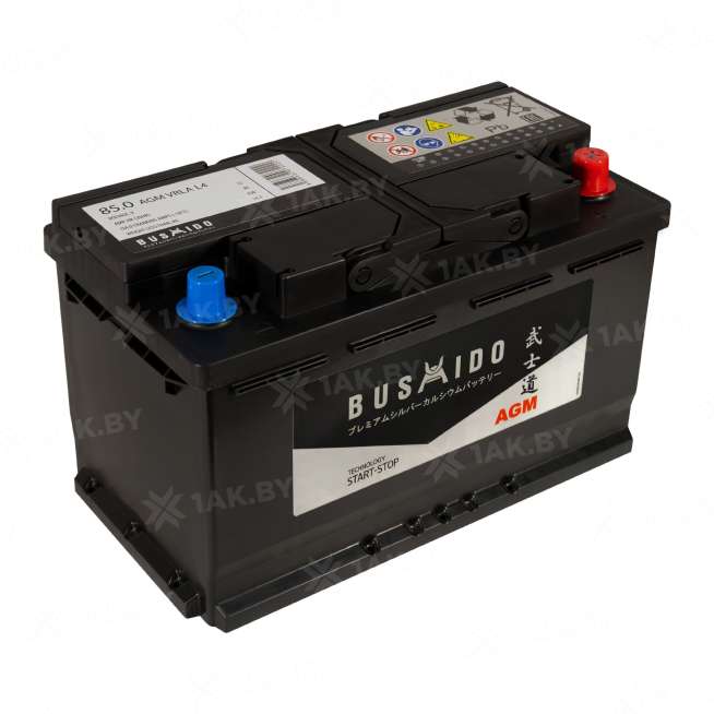 Аккумулятор BUSHIDO (85 Ah) 850 A, 12 V Обратная, R+ L4 0129299 2