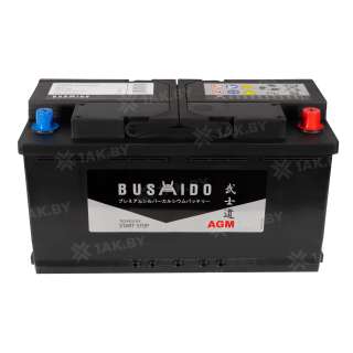 Аккумулятор BUSHIDO (100 Ah) 900 A, 12 V Обратная, R+ L5 0129300