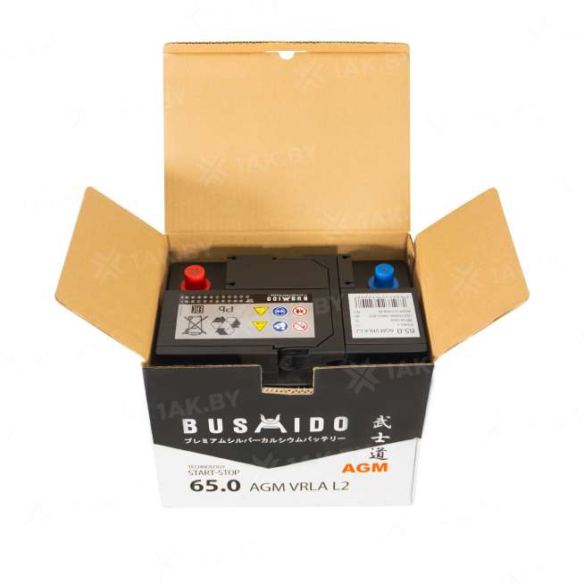 Аккумулятор BUSHIDO (65 Ah) 680 A, 12 V Обратная, R+ L2 0129297 2