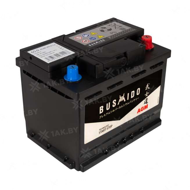 Аккумулятор BUSHIDO (65 Ah) 680 A, 12 V Обратная, R+ L2 0129297 3