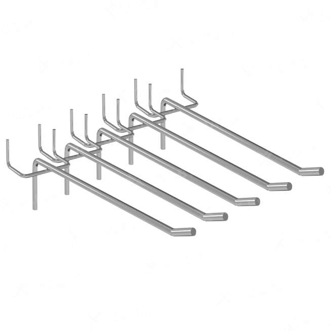 Крючки 30 см для перфорированной панели (5шт) 0