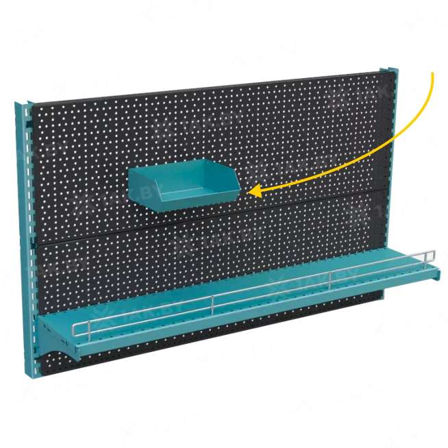 Контейнер навесной металлический 7х15x20 см 0