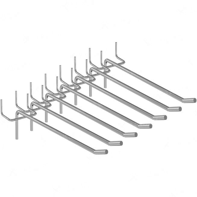 Крючки 15 см для перфорированной панели (7шт) 0