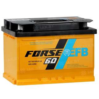 Аккумулятор FORSE (60 Ah) 620 A, 12 V Обратная, R+ LB2 ПEFBн0002 Аккумулятор FORSE (60 Ah) 620 A, 12 V Обратная, R+ LB2 ПEFBн0002