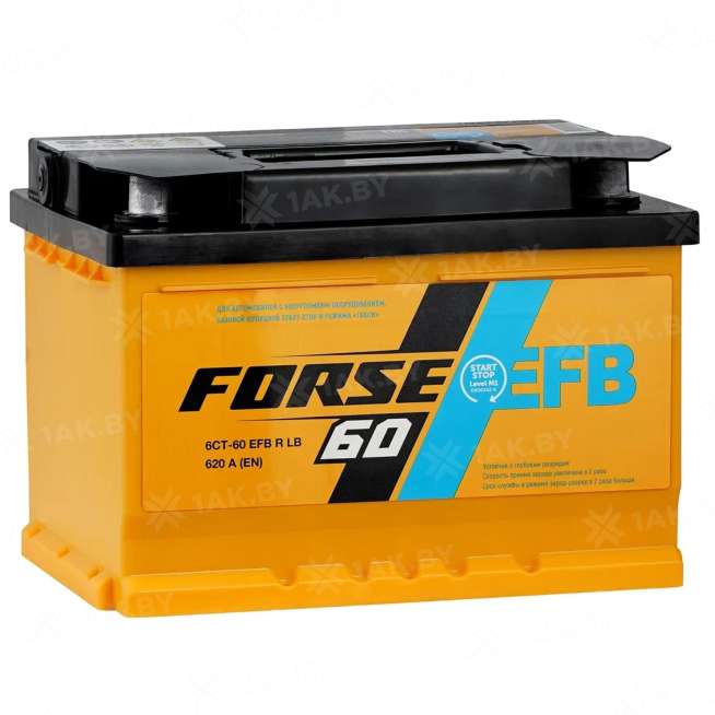 Аккумулятор FORSE (60 Ah) 620 A, 12 V Обратная, R+ LB2 ПEFBн0002 0