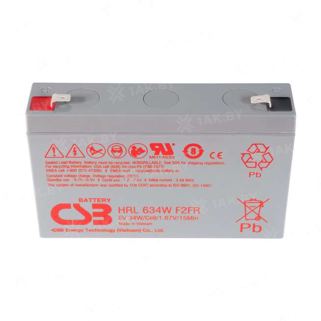 Аккумулятор для ИБП CSB (9 Ah) , 6 V  HRL634WF2FR 0