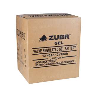 Аккумулятор для ИБП ZUBR (40 Ah) , 12 V  Gel12-40(ZUBR) 8