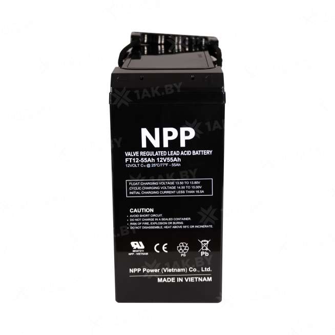 Аккумулятор NPP для ИБП, детского электромобиля, эхолота FT (55 Ah,12 V) AGM 277x106x221 17.3 кг, Китай 6