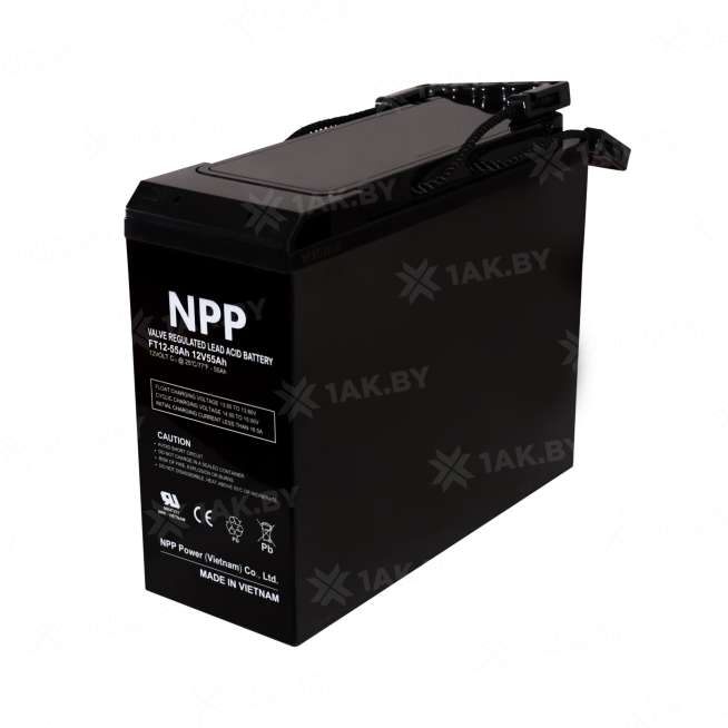 Аккумулятор NPP для ИБП, детского электромобиля, эхолота FT (55 Ah,12 V) AGM 277x106x221 17.3 кг, Китай 4