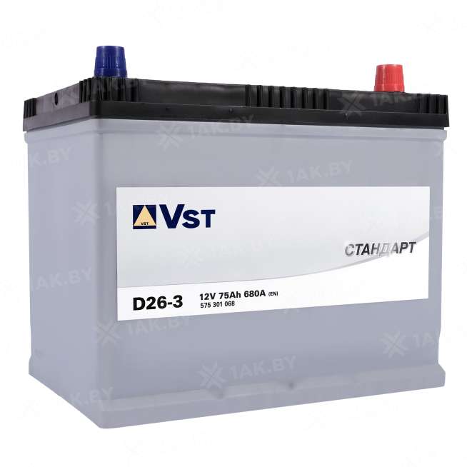 Аккумулятор VST (75 Ah) 680 A, 12 V Обратная, R+ D26 575301068 0