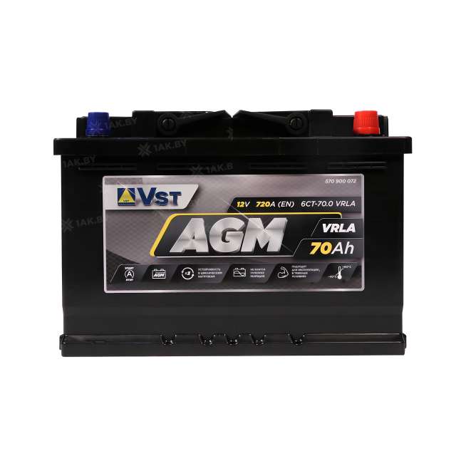 Аккумулятор VST (70 Ah) 720 A, 12 V Обратная, R+ L3 570900072 0