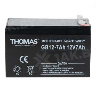 Аккумуляторная батарея Thomas GB 12-7, Китай
