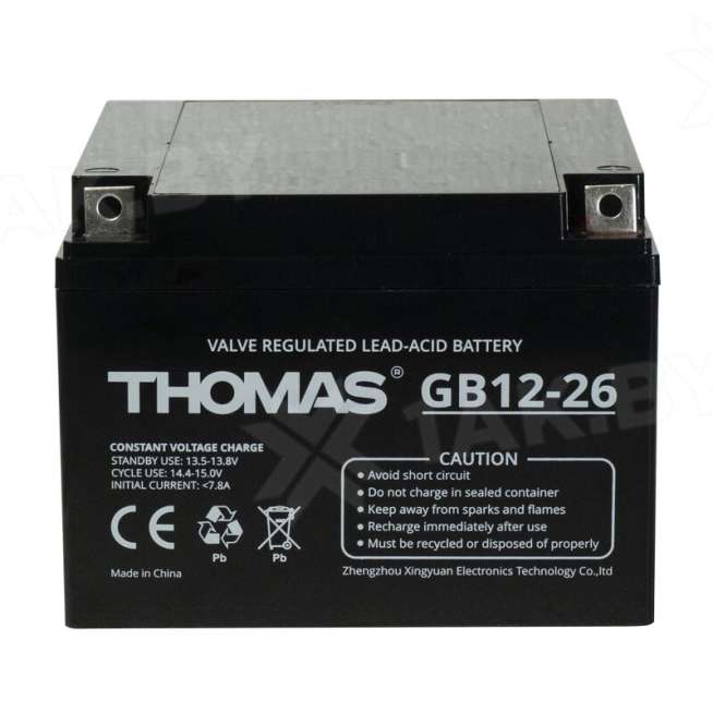 Аккумулятор для ИБП THOMAS (26 Ah) , 12 V  GB12-26 0