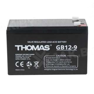 Аккумулятор THOMAS для ИБП, детского электромобиля, эхолота (9 Ah,12 V) AGM 151х65х94/100 2.2 кг Аккумулятор THOMAS для ИБП, детского электромобиля, эхолота (9 Ah,12 V) AGM 151х65х94/100 2.2 кг