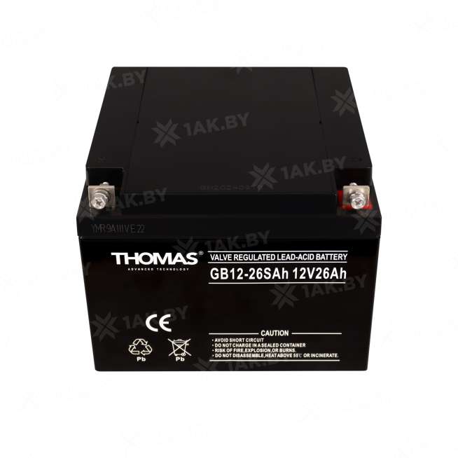 Аккумулятор для ИБП THOMAS (26 Ah) , 12 V  GB12-26S(Thomas) 1