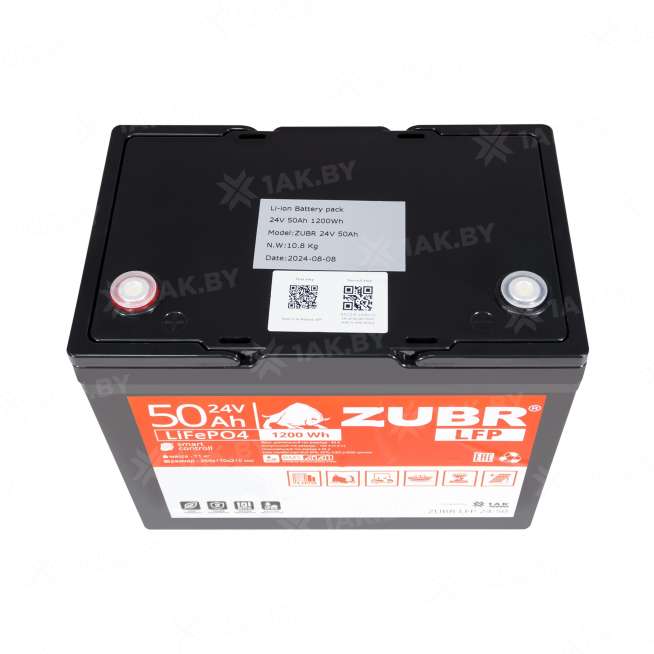 Аккумуляторная батарея ZUBR LiFePO4 24V 50 Ah 0