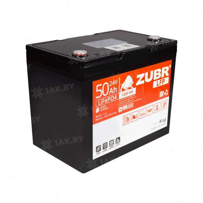 Аккумуляторная батарея ZUBR LiFePO4 24V 50 Ah 1