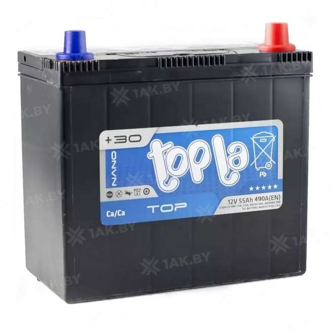 Аккумулятор TOPLA TOP (55 Ah) 490 А, 12 V Обратная, R+ B24 118255 0