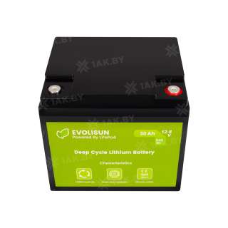 Аккумулятор EVOLISUN LiFePO4 12.8 V, 50 Ah (50A)