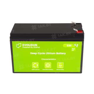 Аккумулятор EVOLISUN LiFePO4 12.8 V, 6 Ah (10A)