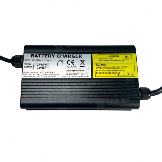 Зарядное устройство ADY24V10A для свинцово-кислотных аккумуляторов в комплекте с коннектором Anderson SB50A красный 2